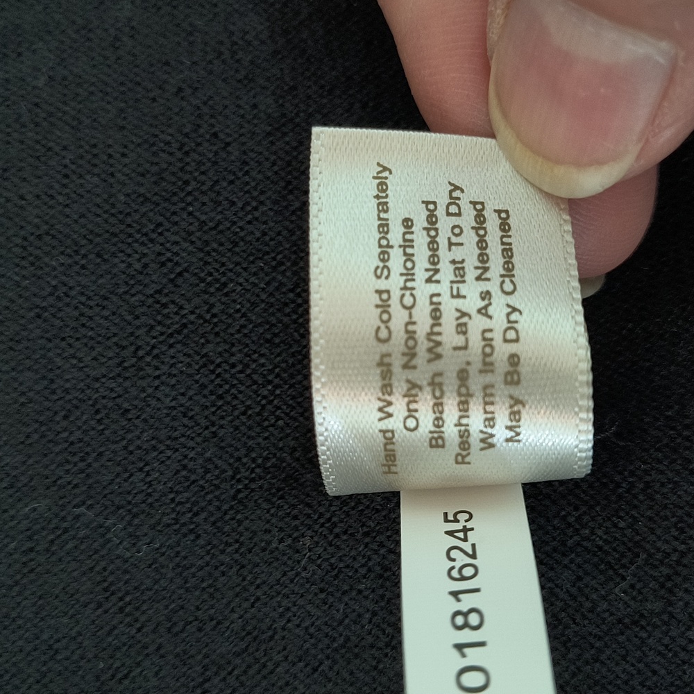 Boston Proper Black Spilt sleeve open front Shrug sz M - Picture 8 of 12